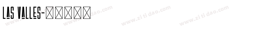 las valles字体转换
